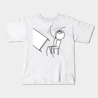 Table Flip Meme Kids T-Shirt